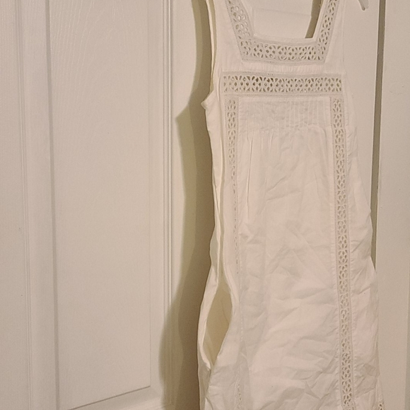 White Lace Halter Top Dress - Picture 3 of 6